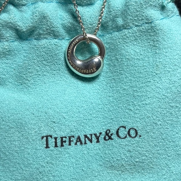 Tiffany & Co Sterling Peretti Eternal Circle Necklace - Picture 2 of 4